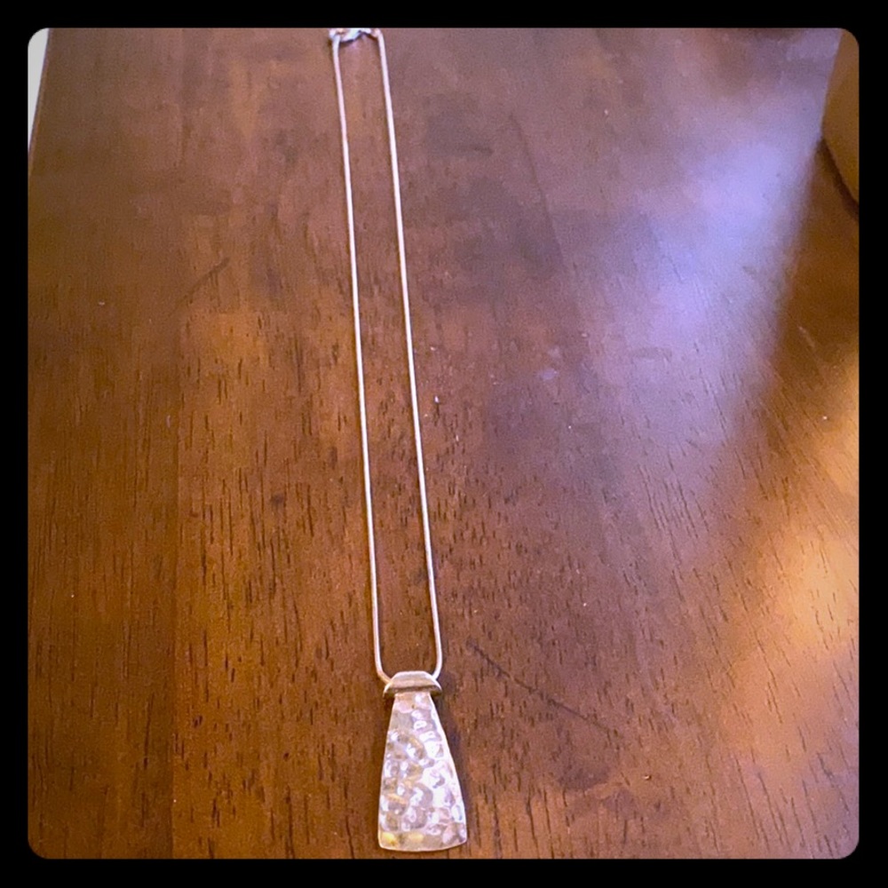 Silpada hammered pendant necklace